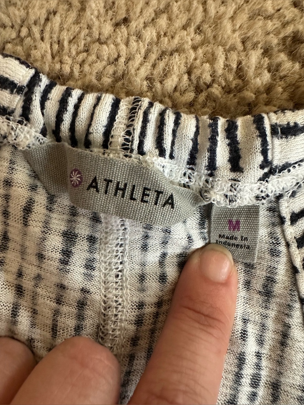 Athleta Striped Racerback Tank. - Picture 3 of 5